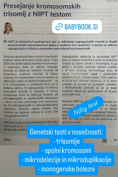 Reš Muravec iz ZC Dravlje o NIFTY NIPT za Babybook